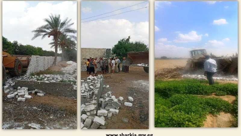 إزالة 22 حالة تعدي