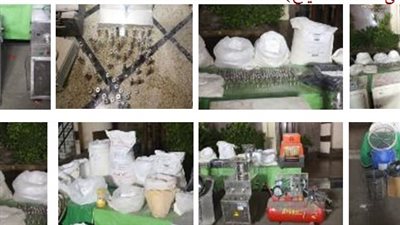 ضبط مصنع لإنتاج الترامادول بالجيزة 