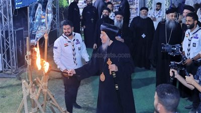 كنيسة الأم دولاجي بالأقصر تحتفل بمرور 20 عامًا على تأسيس المجموعة الكشفية الكنسية (صور)