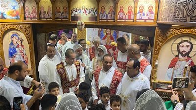 الأنبا أقلاديوس يرسم شمامسة جدد للخدمة في دير الشايب