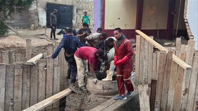 مياه القناة: الانتهاء من إصلاح هبوط خط انحدار أبو عطوة بالإسماعيلية (صور)