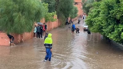 انهيار منازل في المغرب وغرق الشوارع بسبب الأمطار والسيول