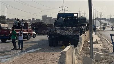 مصرع وإصابة 5 أشخاص فى حادث مرورى على الدائرى الأوسطى (صور)