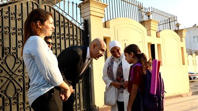 وزير التعليم يتفقد مدرسة النيل الدولية بأكتوبر 