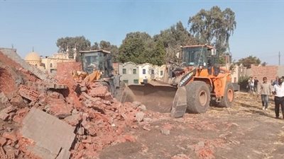  إزالة 16 حالة تعد على أملاك الدولة بمحافظة الشرقية 