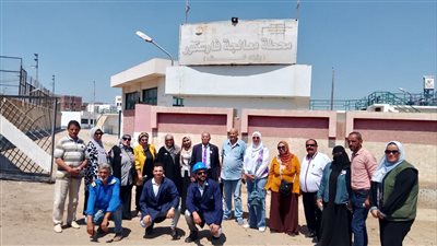 وفد من نقابة المعاشات يزور محطة معالجة أولاد خلف بشركة مياه الشرب بدمياط