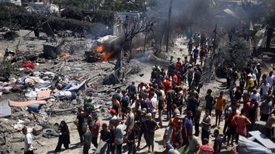 حماس: مزاعم الاحتلال بوجود مقاومين بخيام النازحين بمواصي خان يونس كذب مفضوح