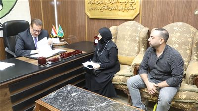 صرف مساعدات مالية وكرسى متحرك لحالات إنسانية وذوى الهمم بالمنوفية