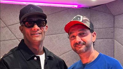 محمد رمضان في الاستديو من أجل أغنية جديدة بالتعاون مع نادر حمدي 