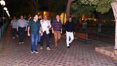 غراب يستقبل الصبروط ويتفقدان نادي الصيد الرياضي بالدقي