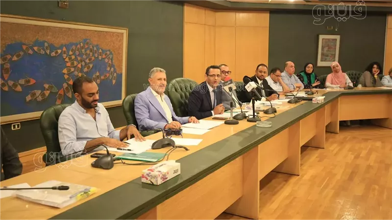 جانب من مؤتمر الصحفيين
