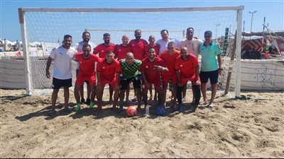 فريق القابضة للمطارات للكرة الشاطئية يتأهل لنصف نهائي بطولة الجمهورية