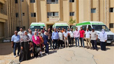 الكشف على 192 حالة بالقافلة الطبية المجانية بمدينة الحسنة في وسط سيناء