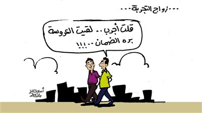 زواج التجربة في كاريكاتير فيتو