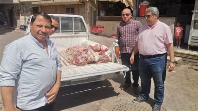 ضبط 120 كجم لحوم ودواجن فاسدة بعدد من المطاعم في سوهاج