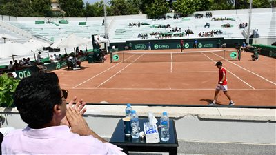 وزير الرياضة يشهد مباراة مصر والمجر ضمن منافسات كأس ديفيز