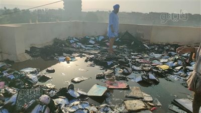 حريق بمبنى التضامن الاجتماعي بالأقصر إثر تطاير شرر اللهب من إدارة إسنا التعليمية (صور)