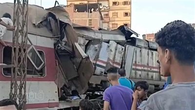 إيقاف حركة القطارات بموقع حادث الشرقية وانتقال الدفاع المدنى والشرطة