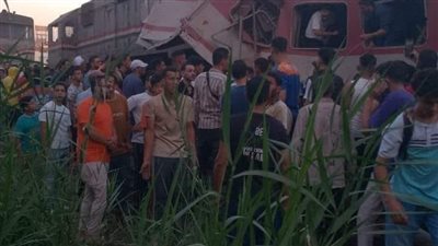 مصرع شخص وإصابة 18 آخرين، حصيلة ضحايا حادث تصادم قطاري الزقازيق حتى الآن