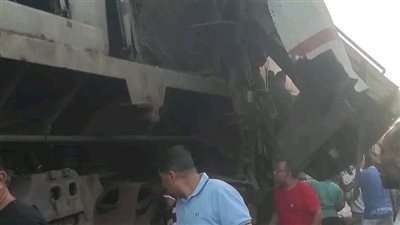 الصحة: ارتفاع عدد ضحايا حادث تصادم قطاري الزقازيق إلى 39 إصابة وحالتي وفاة 