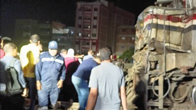 ننشر أسماء المصابين في حادث تصادم قطاري الزقازيق