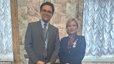 وزير الثقافة يختتم زيارته الرسمية إلى روسيا بلقاء نظيرته الروسية لوضع خطط تنفيذية للتعاون الثنائي