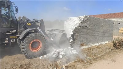 إزالة 9 حالات تعد بأبو صوير في الإسماعيلية (صور)