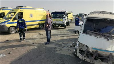 إصابة 3 أشخاص فى حادث تصادم سيارتين بمحور 26 يوليو