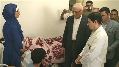 محافظ شمال سيناء يلتقي المرضى الفلسطينيين ببئر العبد 