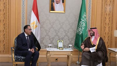 10 صور ترصد تفاصيل لقاء مدبولي ومحمد بن سلمان في الرياض