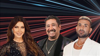  نانسي عجرم وأحمد سعد والشاب خالد في حفل مشترك بالكويت 29 نوفمبر