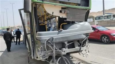 القبض على سائق أتوبيس النقل الجماعي المتسبب في حادث المنيب (صور)