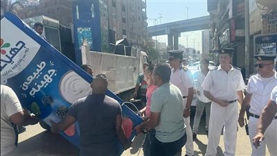 الجيزة تقضي على الفوضى بشارع الهرم، رفع أكثر من 900 حالة إشغال (صور)