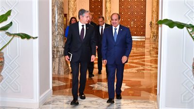 تفاصيل لقاء السيسي ووزير الخارجية الأمريكي (صور)