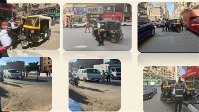 حملات مفاجئة لضبط التكاتك والسرفيس المخالفة بمحافظة الشرقية 