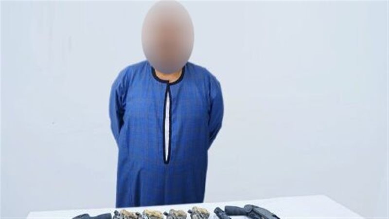 ضبط عنصر إجرامى بحوزته