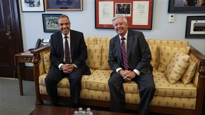  استكمالًا للقاءاته داخل الكونجرس، وزير الخارجية يلتقي عددا من قيادات مجلسي النواب والشيوخ الأمريكيين