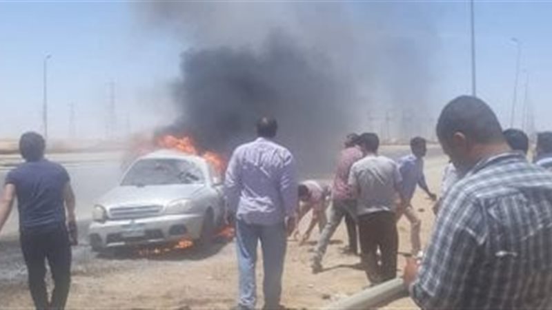 حريق سيارة 