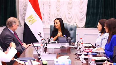 وزيرة التضامن تبحث مع سفير الاتحاد الأوروبي تعزيز سبل التعاون