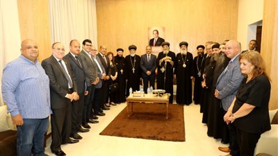 البابا تواضروس الثاني يدشن كنيسة القديسة رفقة بالصالحية بالشرقية