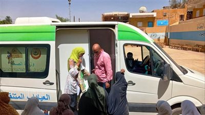 قوافل طبية مجانية بقرى أبو الريش في أسوان (صور)