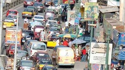 زحام مرورى فى ميادين الإسكندرية بأول أيام الدراسة 