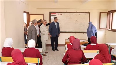 محافظ دمياط يتابع سير العملية التعليمية بمدينة عزبة البرج