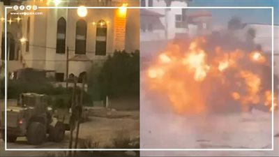 لحظة استهداف آلية للاحتلال بعبوة ناسفة بمخيم بلاطة في نابلس (فيديو)