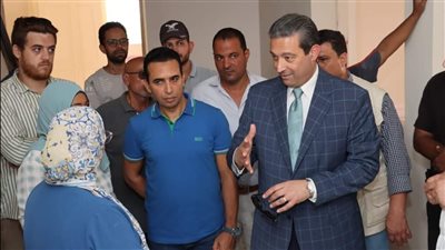 محافظ دمياط يتابع أعمال إنشاء مبنى الوحدة المحلية لمدينة عزبة البرج