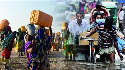 معلومات الوزراء يسلط الضوء على أزمة الهجرة المناخية.. 8.7 مليون نازح بسبب الكوارث البيئية.. وتحذيرات للبنك الدولي بنزوح 216 مليون شخص عام 2050 بسبب ندرة المياه 