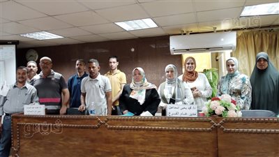 تدريب 31 موظفًا على احتياطات السلامة المهنية بالتأمين الصحي في بني سويف