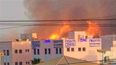 محافظ الجيزة يعاين جهود السيطرة على حريق مدينة الإنتاج الإعلامي