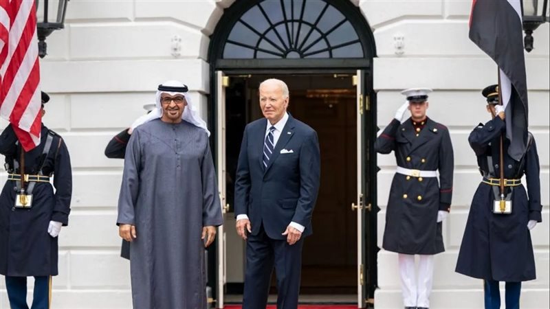 محمد بن زايد وبايدن،