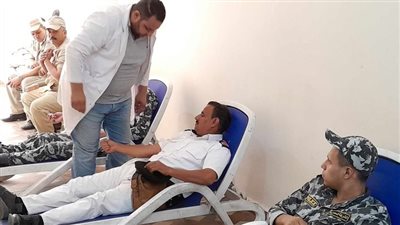 حملة للتبرع بالدم بمديرية أمن الشرقية